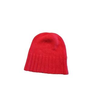 J. Crew Womens Red Wool Cashmere Fall Winter Beanie Hat Cap Ski Hike Camp Run